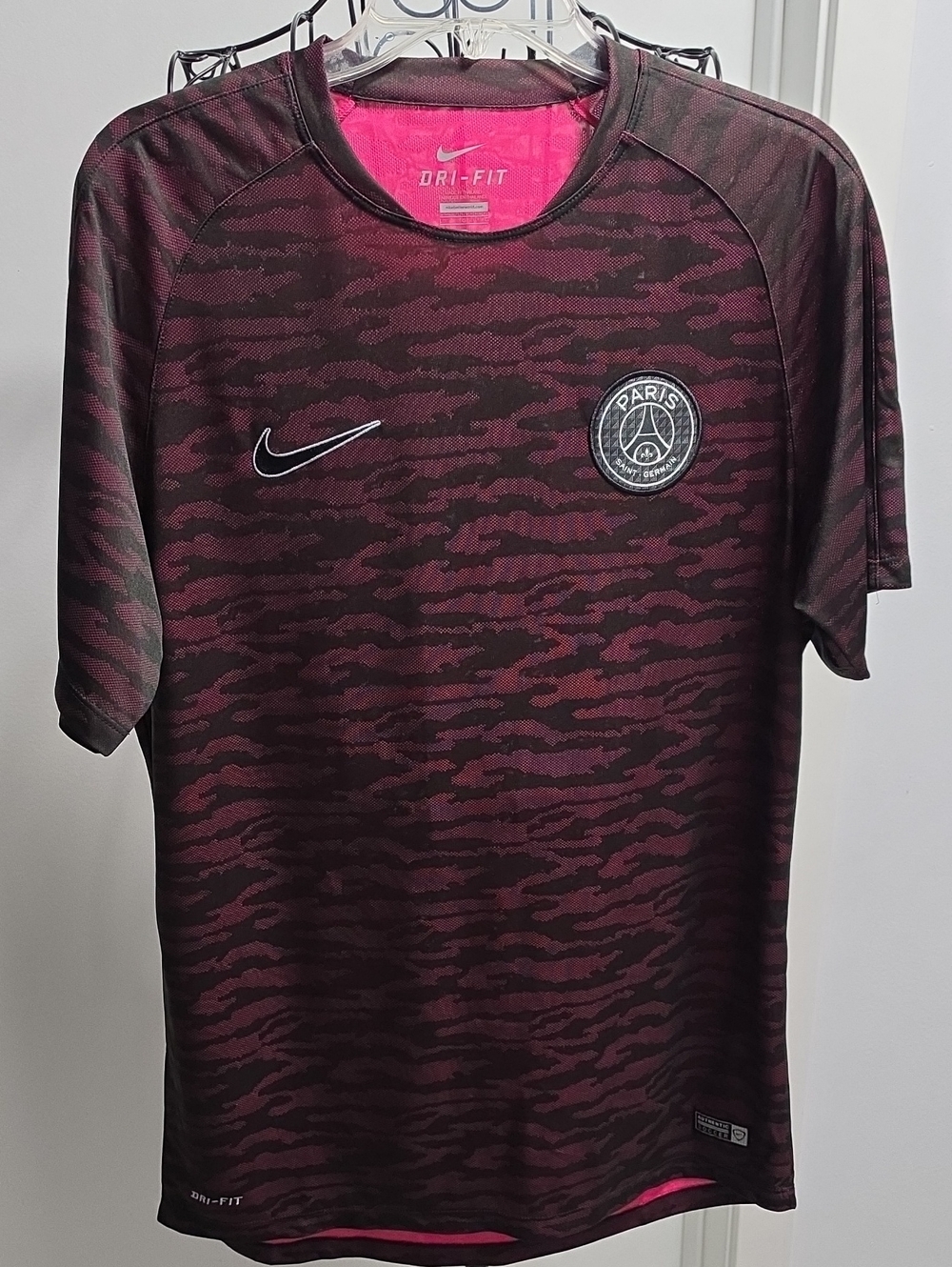 Nike Men’s PSG Dri-FIT Maroon & Black Training Jersey